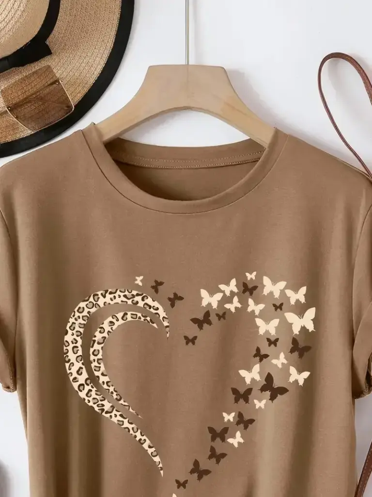 Fashionable Women'S T-Shirt - Comfortable And Relaxed, Round Neck, Suitable for All Seasons, Elegant Casual Top, Locally Shipped, Summer Pure Top, Elegant Party Summer Must-Have